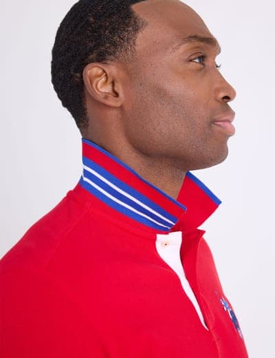 SLIM FIT BIG LOGO MULTI-TONAL POLO SHIRT 26