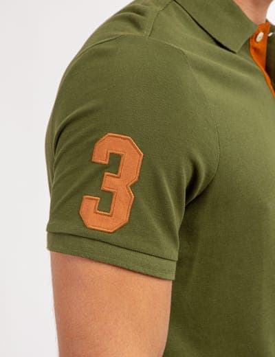 MULTI COLOR BIG LOGO SOLID POLO SHIRT 20