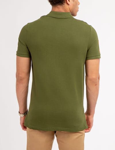 MULTI COLOR BIG LOGO SOLID POLO SHIRT 19