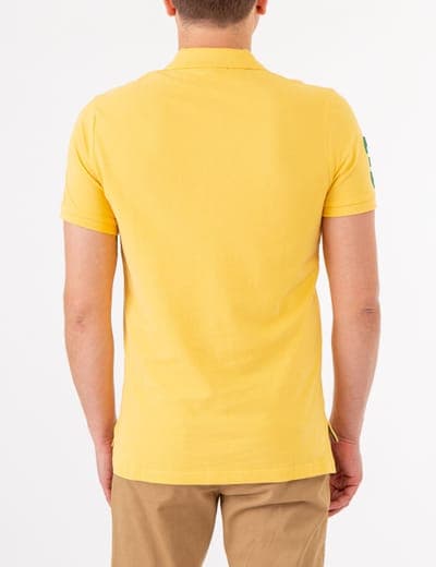 MULTI COLOR BIG LOGO SOLID POLO SHIRT 28
