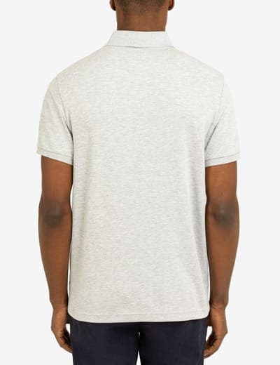 SOLID INTERLOCK POLO SHIRT WITH WOVEN TRIM 8