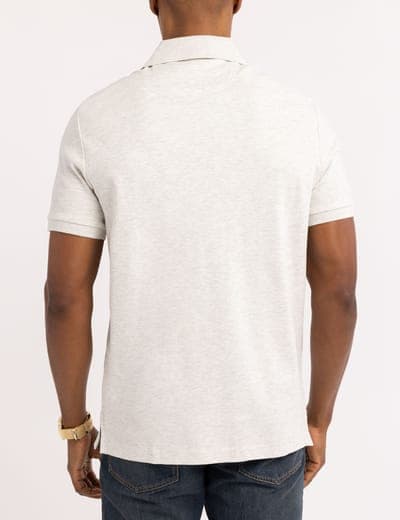 SOLID INTERLOCK POLO SHIRT WITH WOVEN TRIM 16