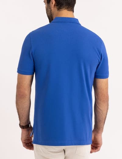 MULTI COLOR BIG LOGO SOLID POLO SHIRT 5