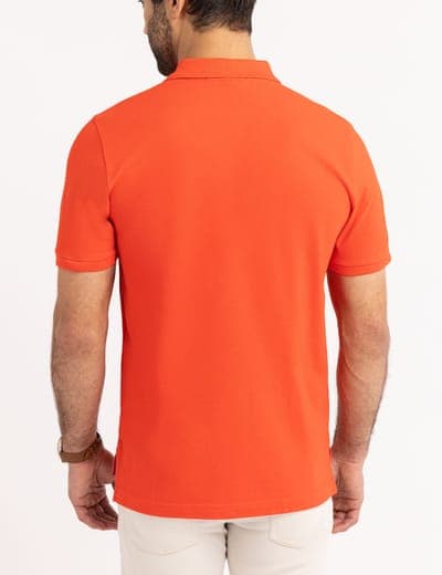 MULTI COLOR BIG LOGO SOLID POLO SHIRT 13