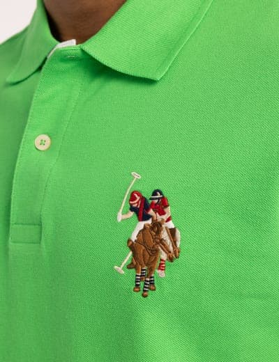 MULTI COLOR BIG LOGO SOLID POLO SHIRT 16