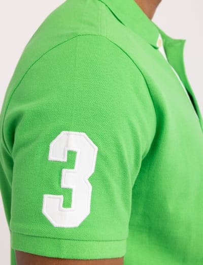 MULTI COLOR BIG LOGO SOLID POLO SHIRT 17