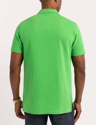 MULTI COLOR BIG LOGO SOLID POLO SHIRT 18