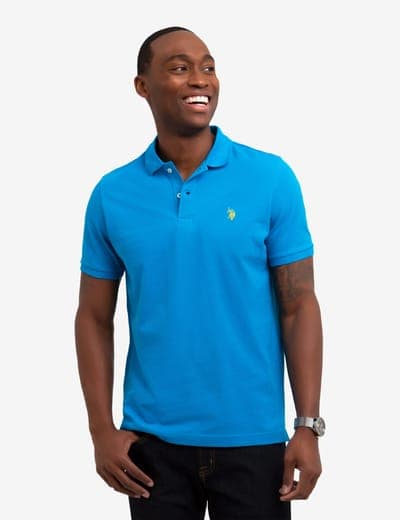 SOLID PIQUE SMALL LOGO POLO SHIRT 1