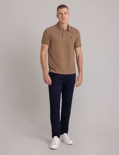 SOLID PIQUE SMALL LOGO POLO SHIRT 2