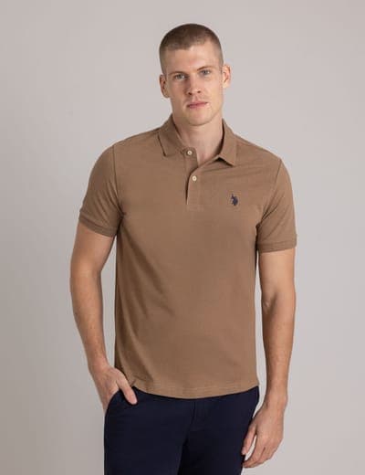 SOLID PIQUE SMALL LOGO POLO SHIRT 1