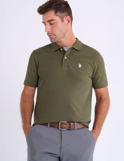 SOLID PIQUE SMALL LOGO POLO SHIRT 3