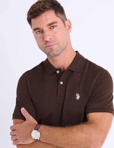 SOLID PIQUE SMALL LOGO POLO SHIRT 10