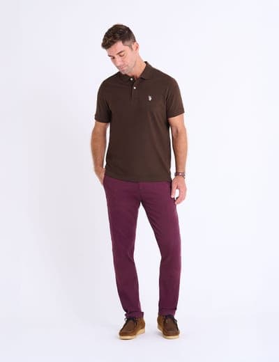 SOLID PIQUE SMALL LOGO POLO SHIRT 11