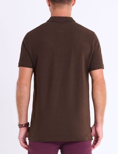 SOLID PIQUE SMALL LOGO POLO SHIRT 12