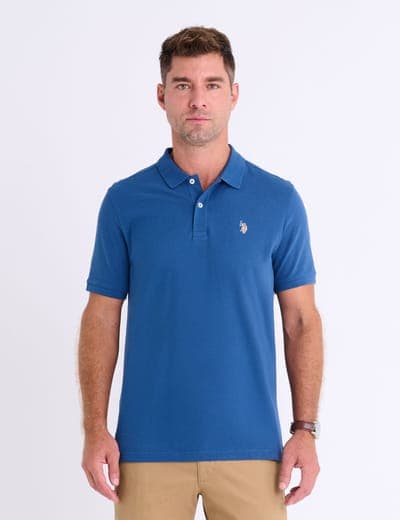 SOLID PIQUE SMALL LOGO POLO SHIRT 13