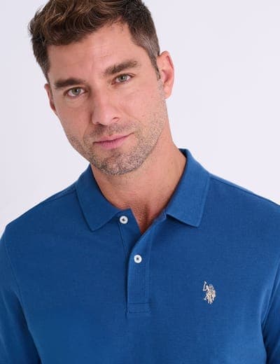SOLID PIQUE SMALL LOGO POLO SHIRT 14