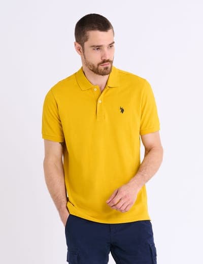 SOLID PIQUE SMALL LOGO POLO SHIRT 16