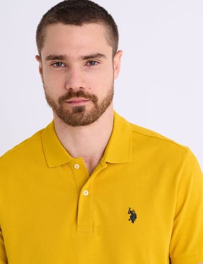 SOLID PIQUE SMALL LOGO POLO SHIRT 17