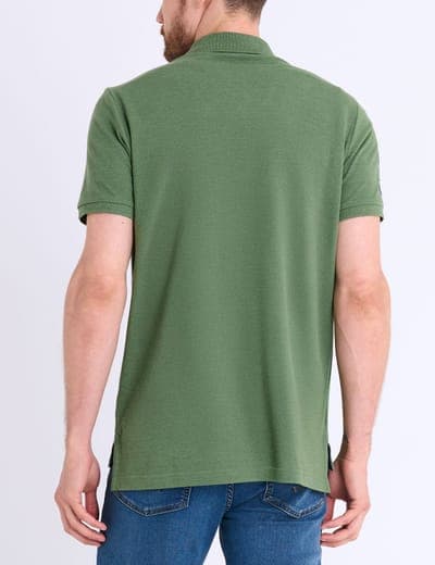 MULTI COLOR BIG LOGO SOLID POLO SHIRT 7