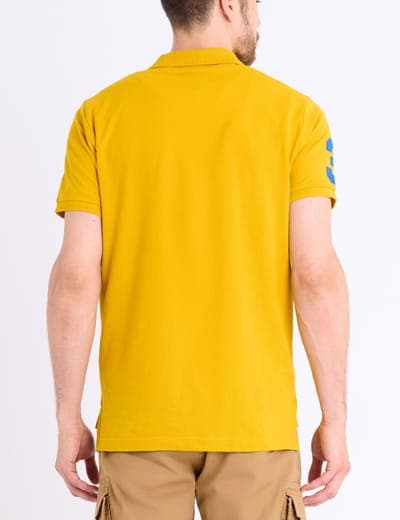MULTI COLOR BIG LOGO SOLID POLO SHIRT 17