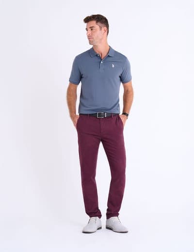 SOLID INTERLOCK POLO SHIRT 7