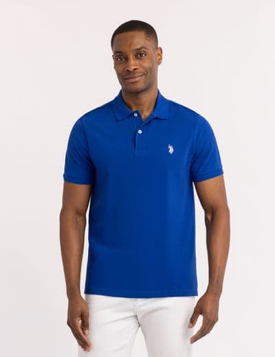 SOLID PIQUE SMALL LOGO POLO SHIRT 1