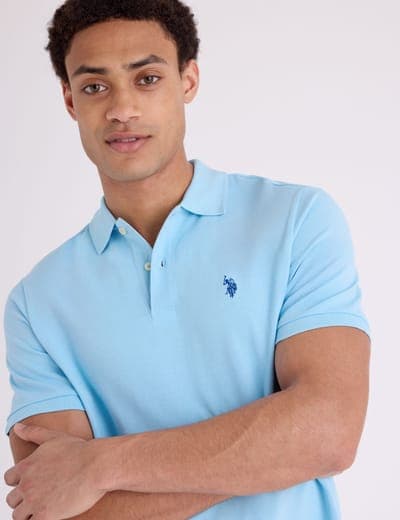SOLID PIQUE SMALL LOGO POLO SHIRT 7