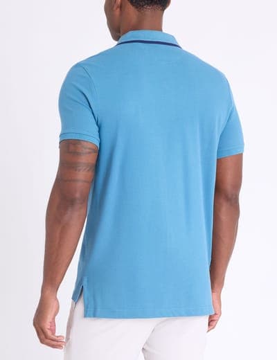 SLIM FIT STRETCH SOLID PIQUE POLO SHIRT 5