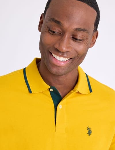 SLIM FIT STRETCH SOLID PIQUE POLO SHIRT 8