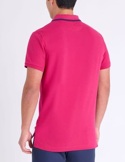 SLIM FIT STRETCH SOLID PIQUE POLO SHIRT 17