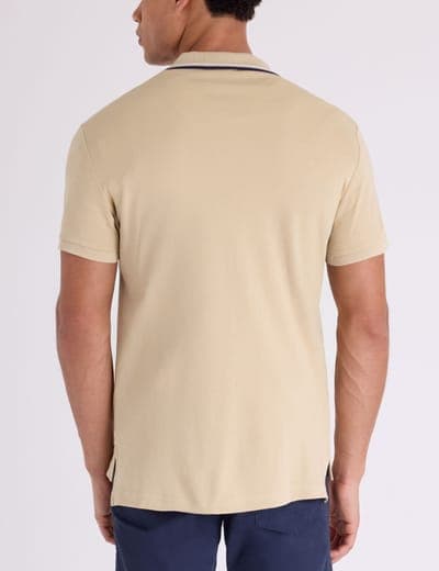 SLIM FIT TIPPED INTERLOCK POLO SHIRT 3