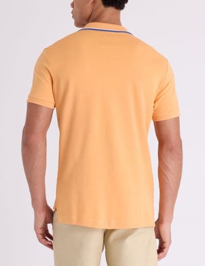 SLIM FIT TIPPED INTERLOCK POLO SHIRT 8
