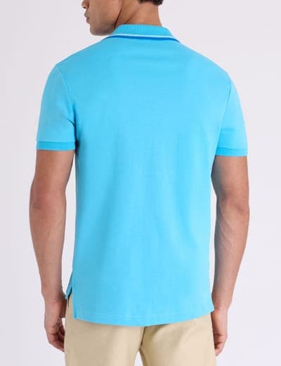 SLIM FIT TIPPED INTERLOCK POLO SHIRT 12