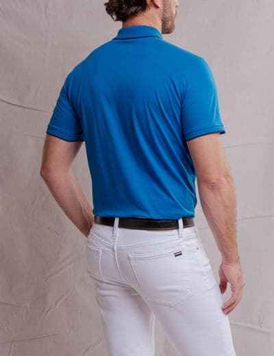 WHITE LABEL MERCERIZED COTTON POLO SHIRT 4