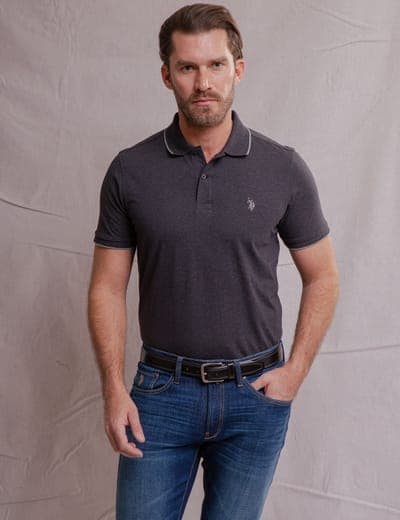 WHITE LABEL MERCERIZED COTTON POLO SHIRT 7