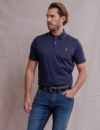 WHITE LABEL MERCERIZED COTTON POLO SHIRT 12