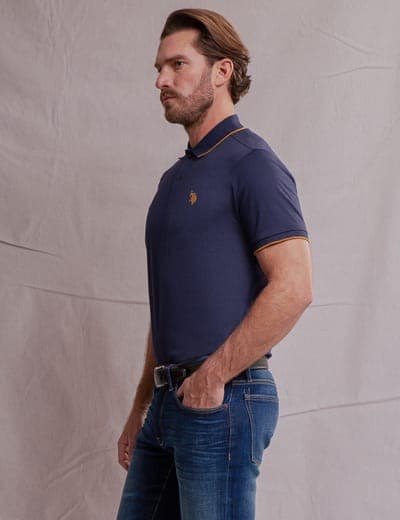 WHITE LABEL MERCERIZED COTTON POLO SHIRT 14