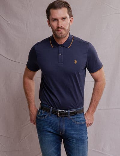 WHITE LABEL MERCERIZED COTTON POLO SHIRT 16