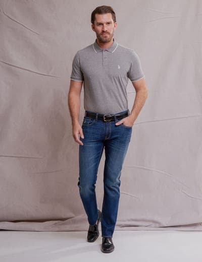 WHITE LABEL MERCERIZED COTTON POLO SHIRT 21