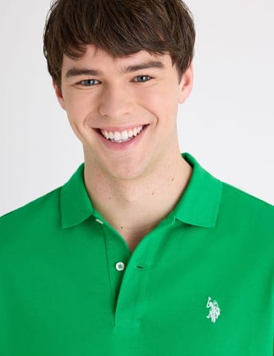 SOLID PIQUE SMALL LOGO POLO SHIRT 3