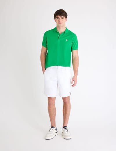 SOLID PIQUE SMALL LOGO POLO SHIRT 2