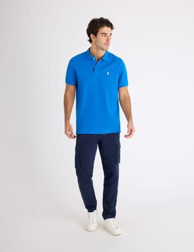 SOLID PIQUE SMALL LOGO POLO SHIRT 7