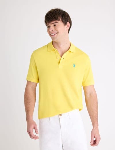 SOLID PIQUE SMALL LOGO POLO SHIRT 9