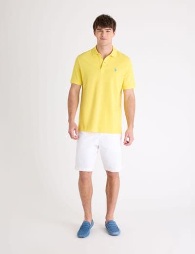 SOLID PIQUE SMALL LOGO POLO SHIRT 10