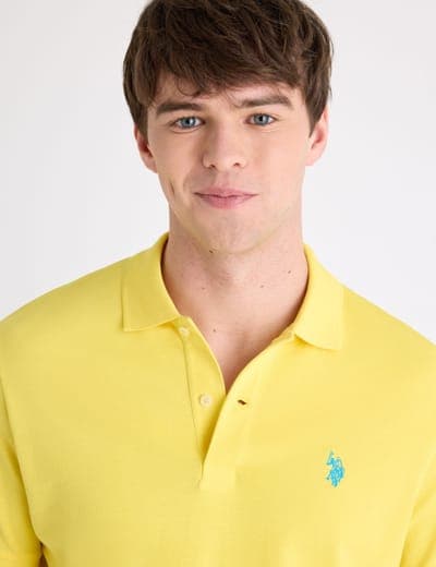 SOLID PIQUE SMALL LOGO POLO SHIRT 11