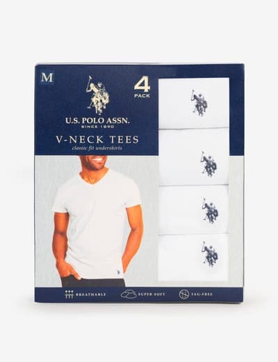 4 PACK V-NECK T-SHIRTS 1
