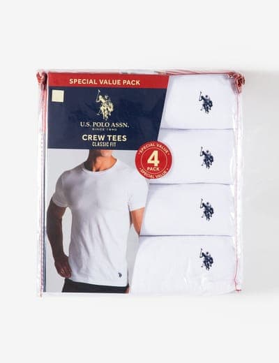 4 PACK CREW NECK T-SHIRTS 1