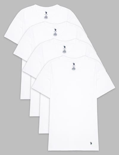 4 PACK CREW NECK T-SHIRTS 2