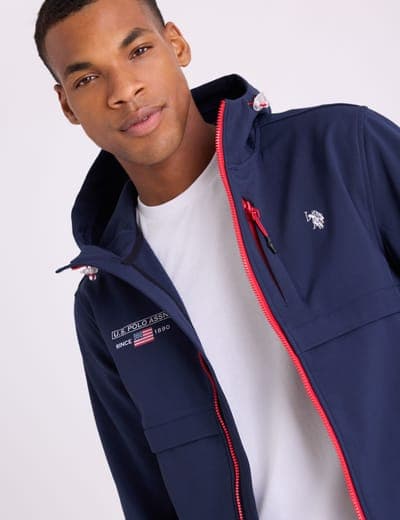 BONDED SOFTSHELL FLAG TREK JACKET 4