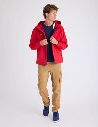 BONDED SOFTSHELL FLAG TREK JACKET 13
